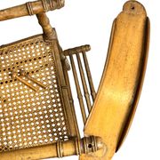 Ancienne chaise haute bébé ou poupée bambou début XXème