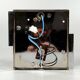 1960s 1970s Wall Sconce by Kinkeldey Lighting Germany in Glass & Chrome