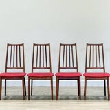 A Set Of Six Danish Dining Chairs (Original Condition And Uphosltery)