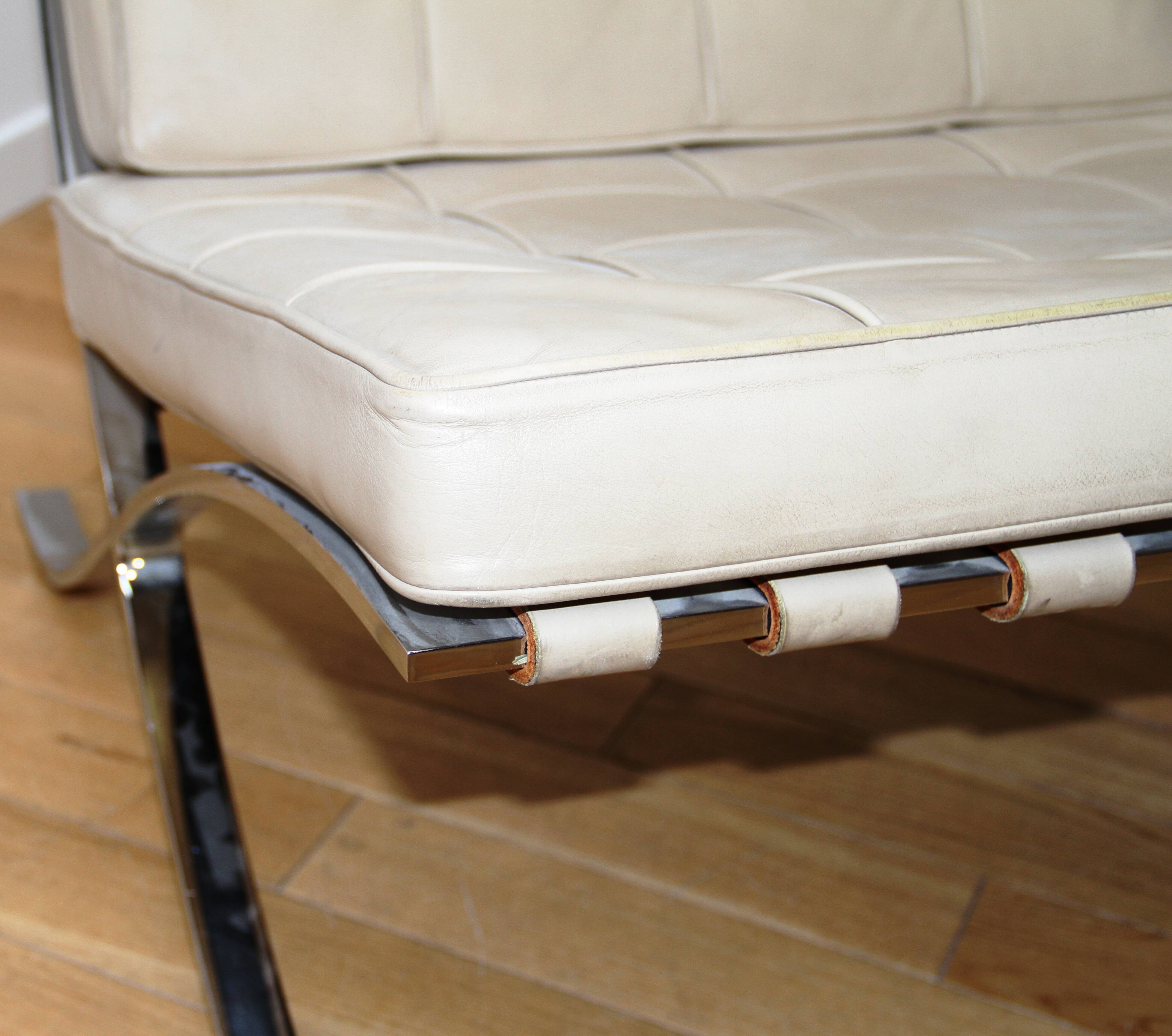 Pair of Barcelona armchairs, Knoll