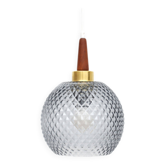 Glass Vintege lamp, Denmark 1960s