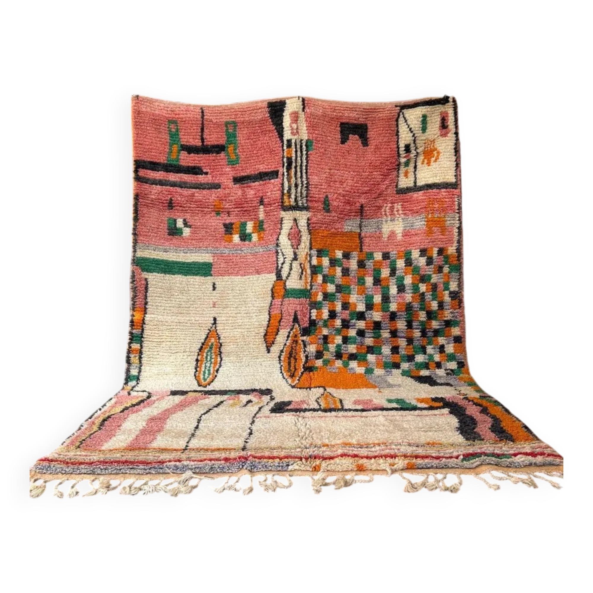 Grand tapis berbère fait main 3x2 m