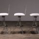 Plexiglass lucite bar stools and chrome swivel bar chairs,Hill Manufacturers