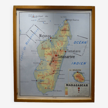 Affiche scolaire Editions Rossignol - Madagascar ; La communauté française