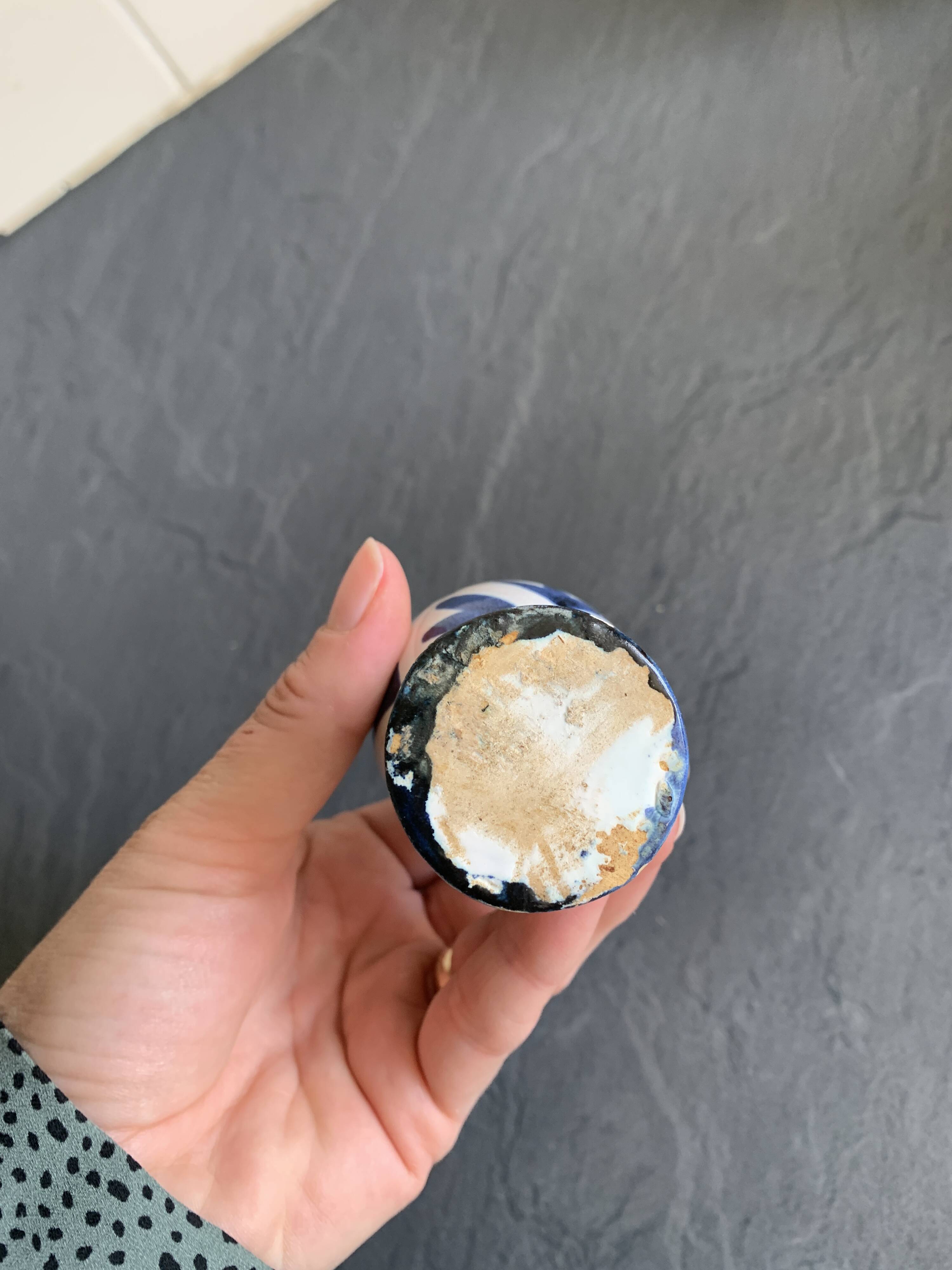 2 vintage Italian ceramic egg cups