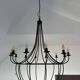 black metal monumental chandelier