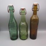 Set of 3 old bottles
