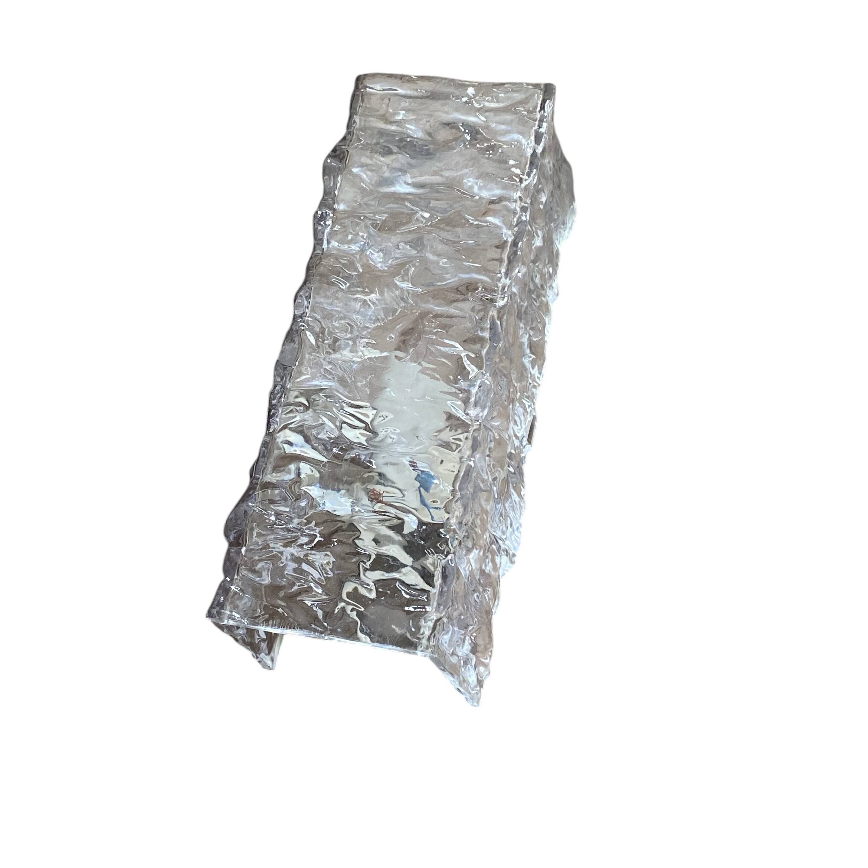 Wall light in plexiglass