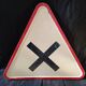 Old crossing road sign