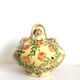 Chevrette in earthenware with flowers