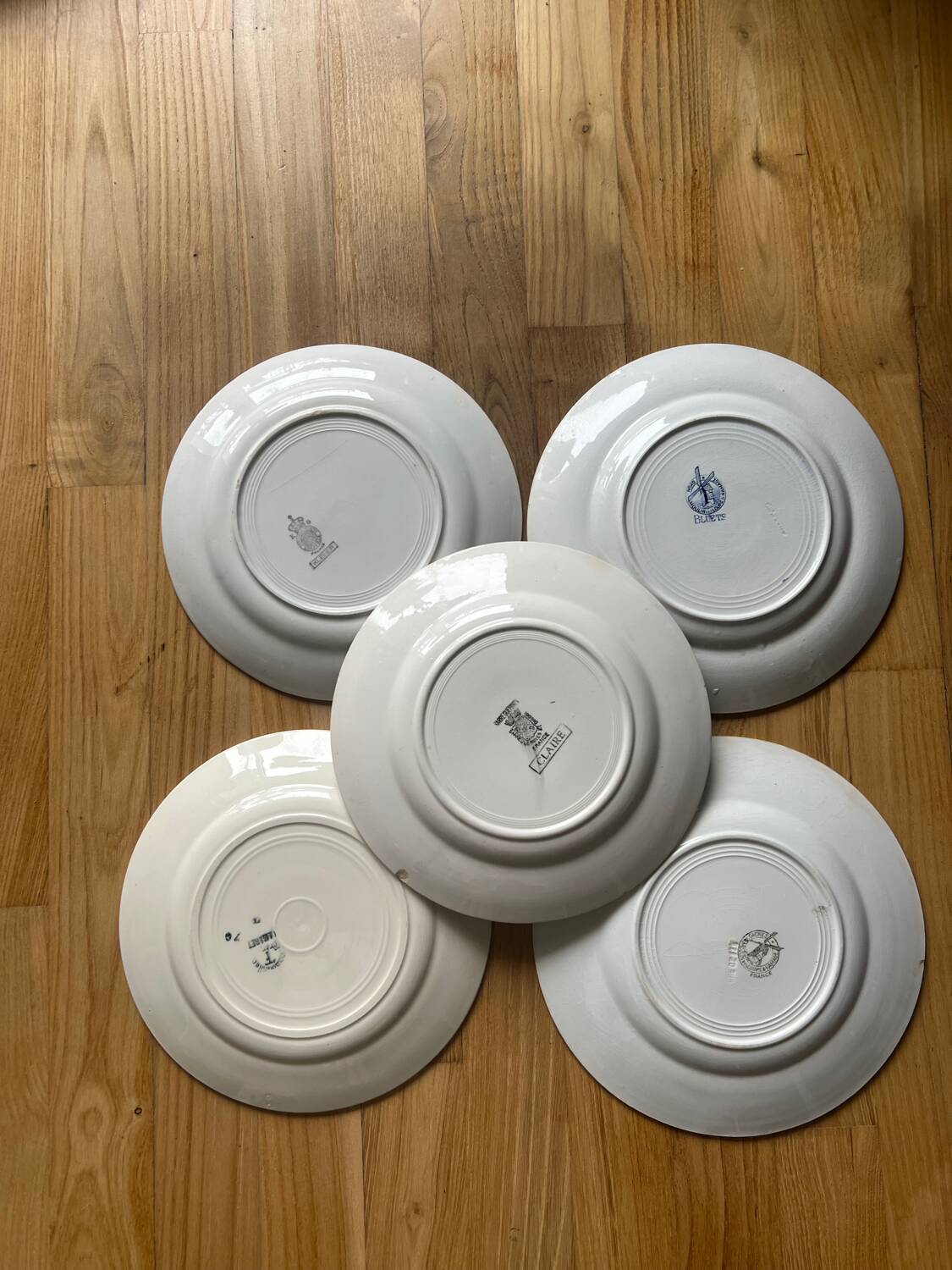 Mismatched dinner plates