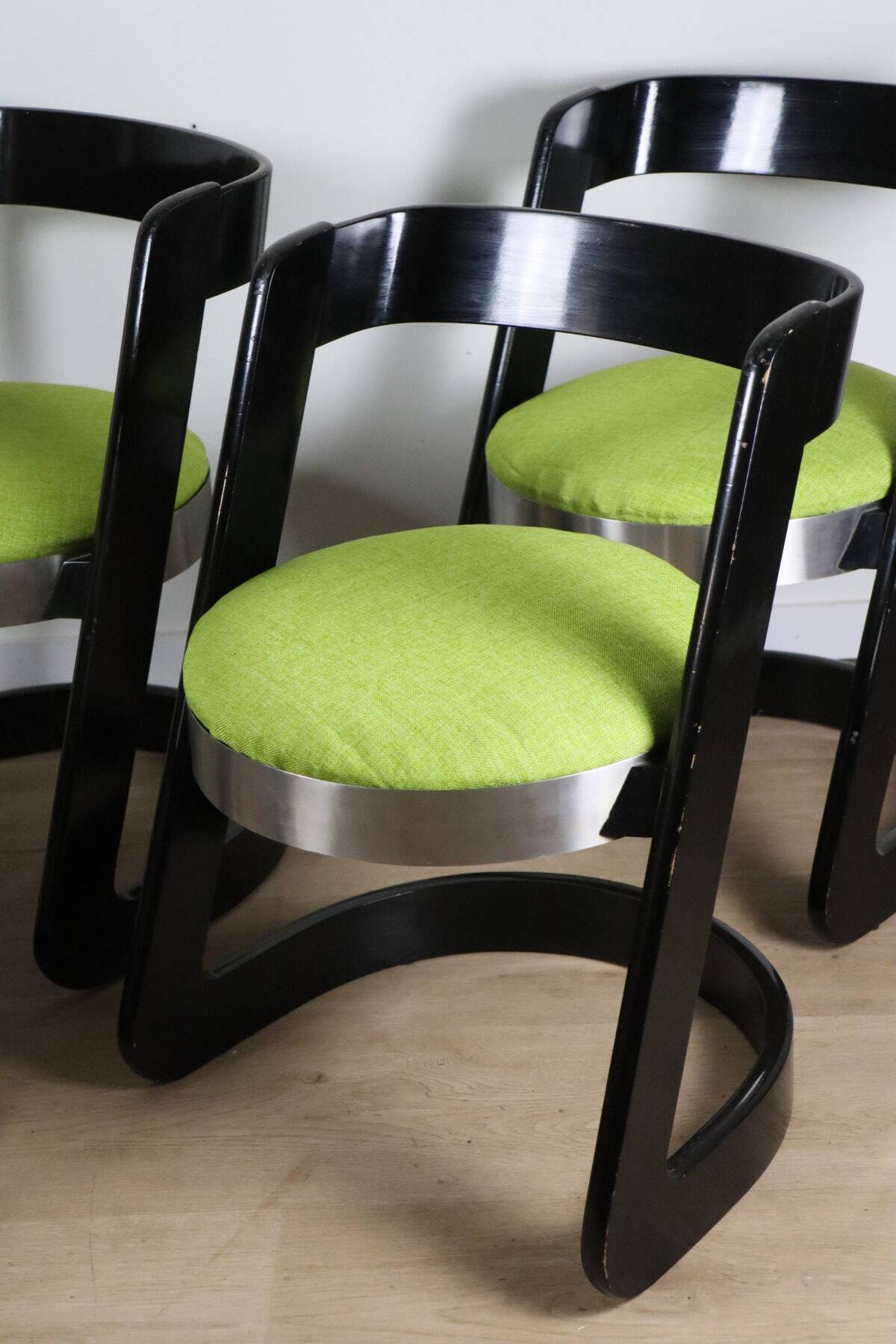 Dining room set Willy Rizzo – Table & Chairs – 1970s