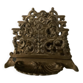Vintage letter holder in solid bronze
