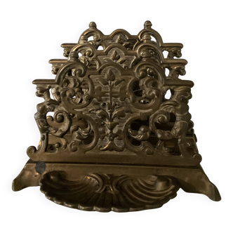 Porte lettres vintage en bronze massif