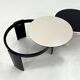 Set of 2 large reversible nesting tables by G. Frattini for Cassina, 70