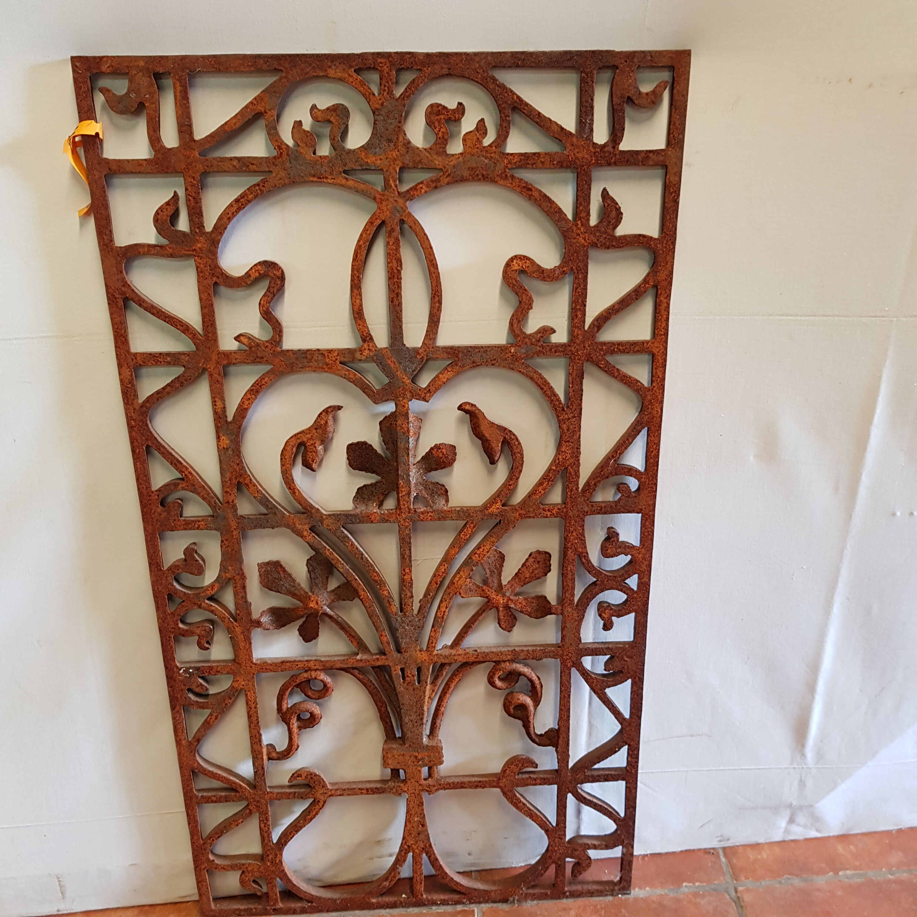 Cast iron door grille