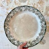 Doulton Burslem Melrose green English earthenware dinner service for 6 people