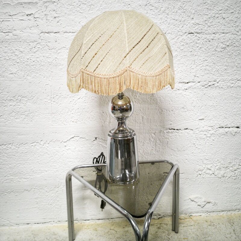 Vintage chrome foot lamp