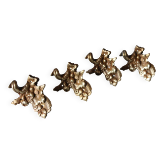 4 antique furniture decorations, ornament for a side table, furniture supplies