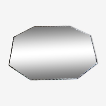 Miroir de table octogonal biseauté
