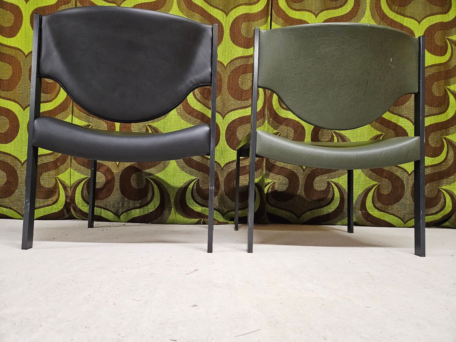 Pair of vintage Lübke 206 armchairs
