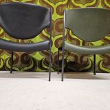 Pair of vintage Lübke 206 armchairs