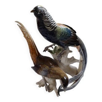 Pair of porcelain birds from Saxony