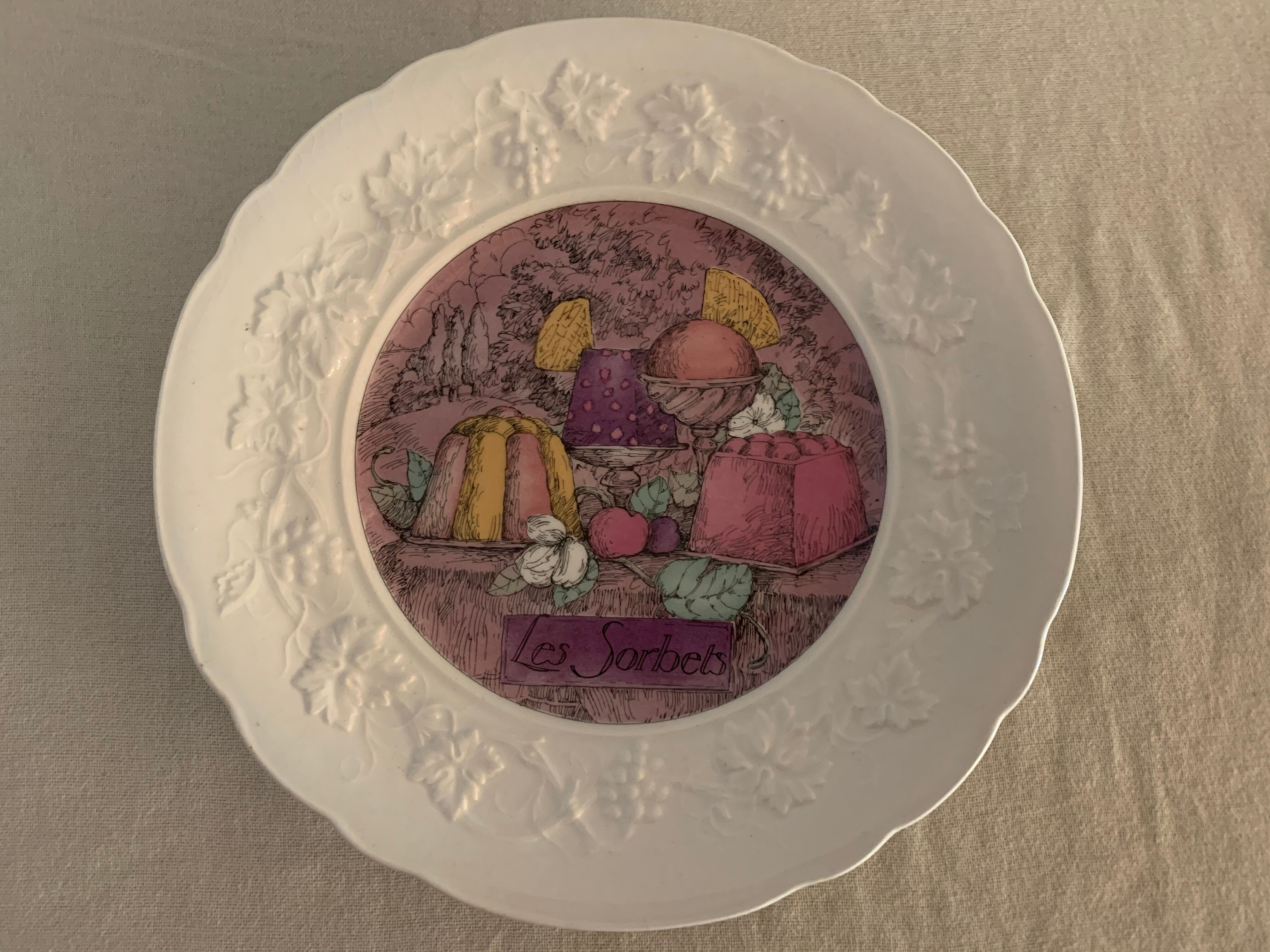 6 gien Marie-Pierre Boitard's Delights dessert plates