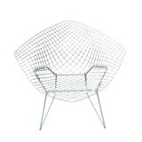 Chaise Diamond en rilsan gris (rare) par Harry Bertoia pour Knoll