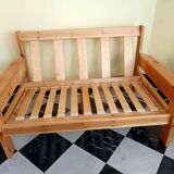 Scandinavian sofa in solid pine 1960