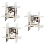 Glass wall sconce designed by Carlo Nason for Kalmar, 1960s.