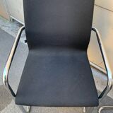 Pair of Inclass chrome base armchairs