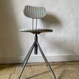 Vintage striped swivel chair