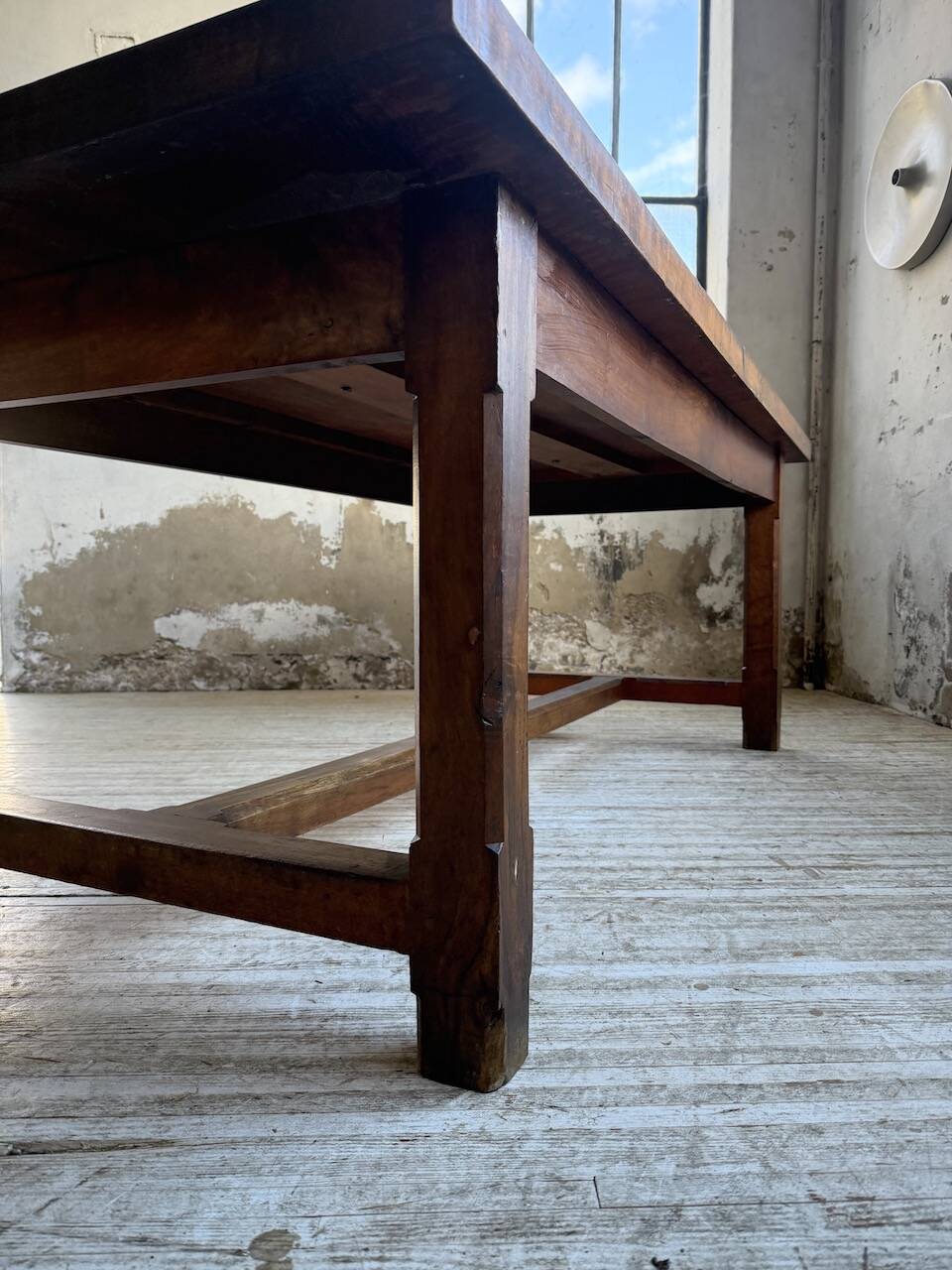 Rustic farmhouse table, solid oak, 2m