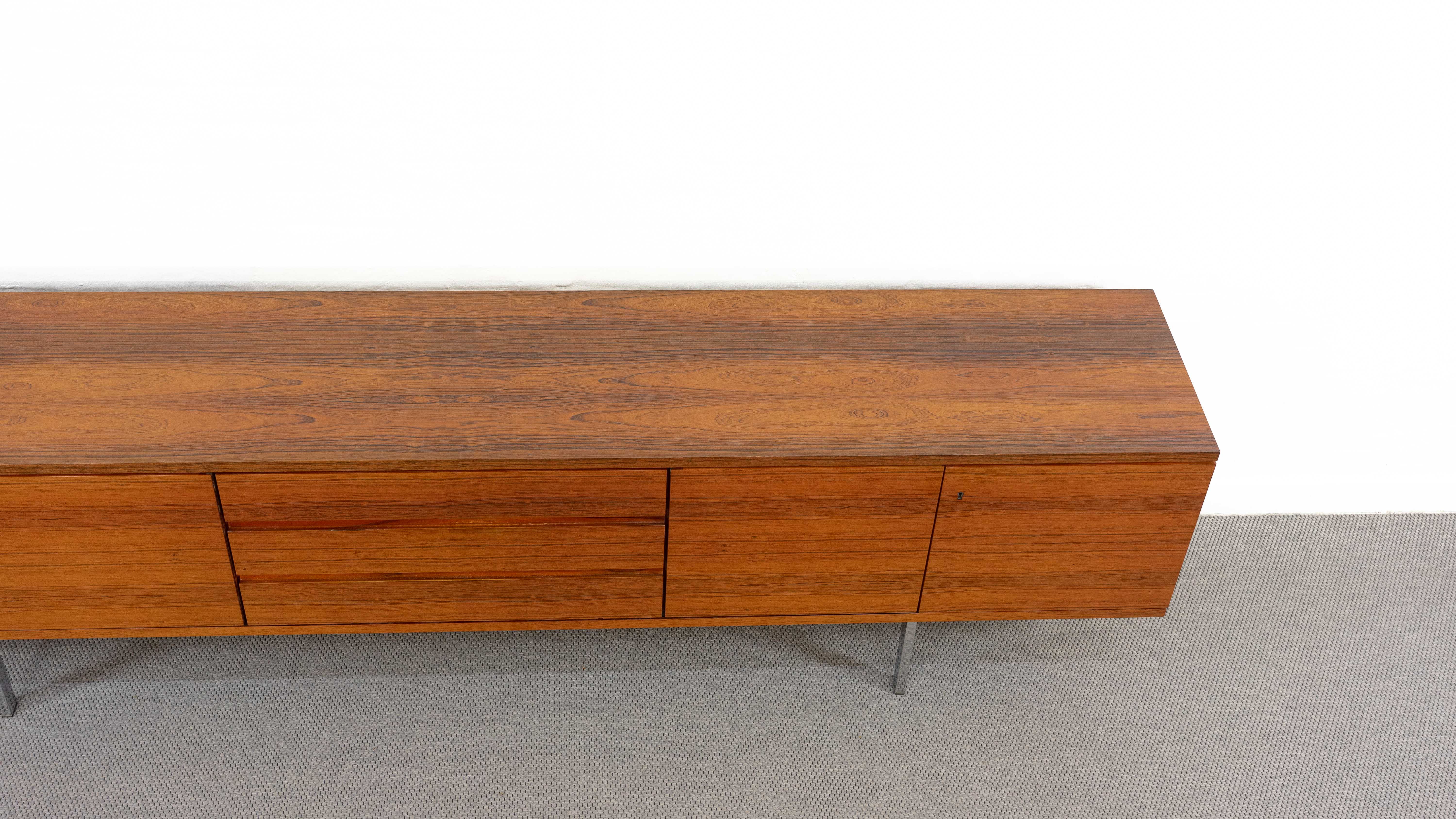 Minimalistic mid century sideboard in rosewood