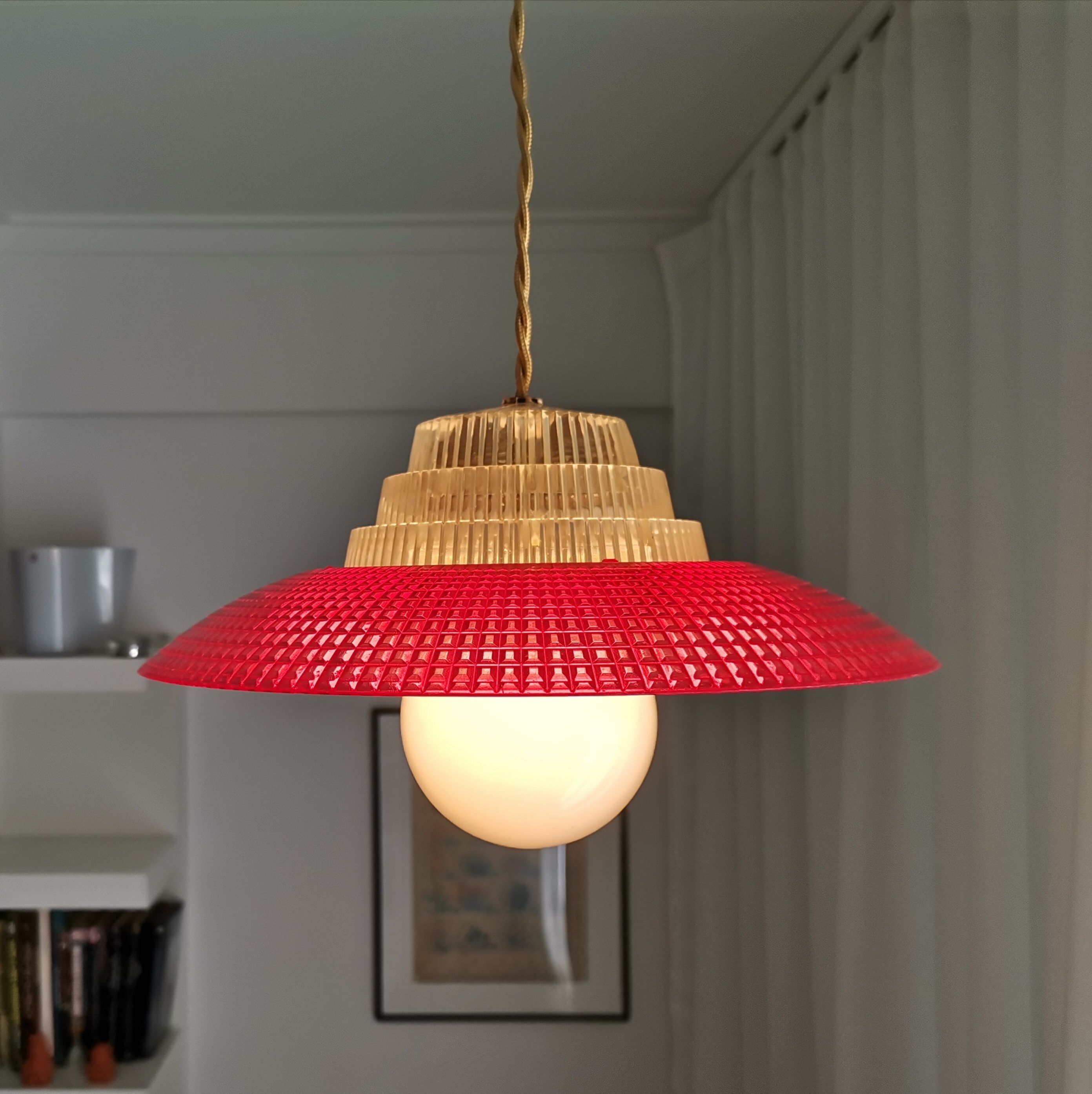 Vintage danish ufo flying saucer lamp space age