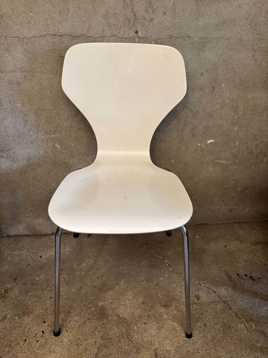 White Danish Phoenix chair