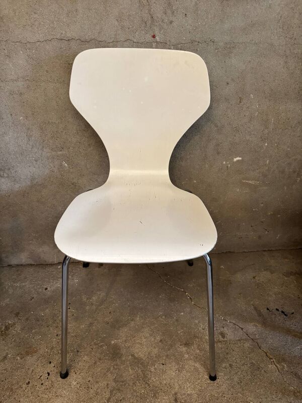 Chaise Phœnix danoise blanche