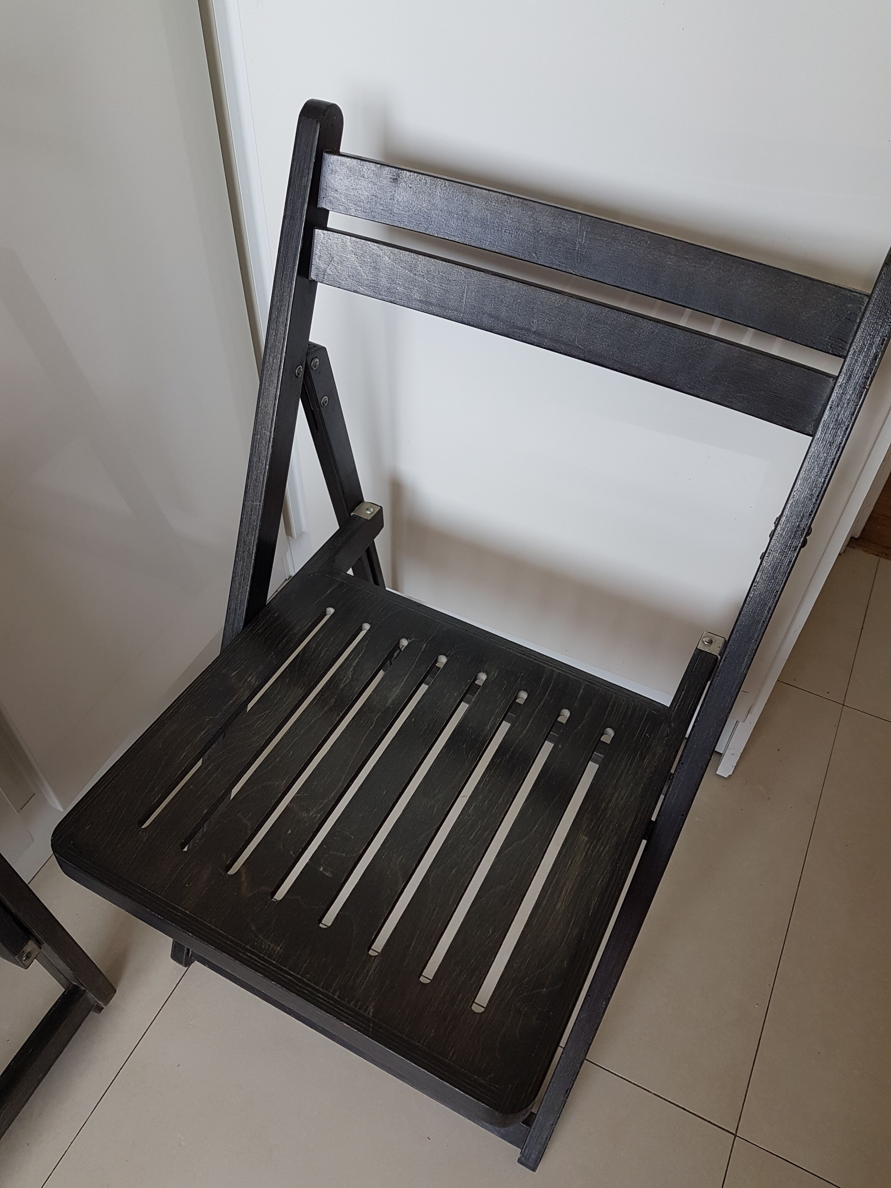 Paire chaises bois vintage