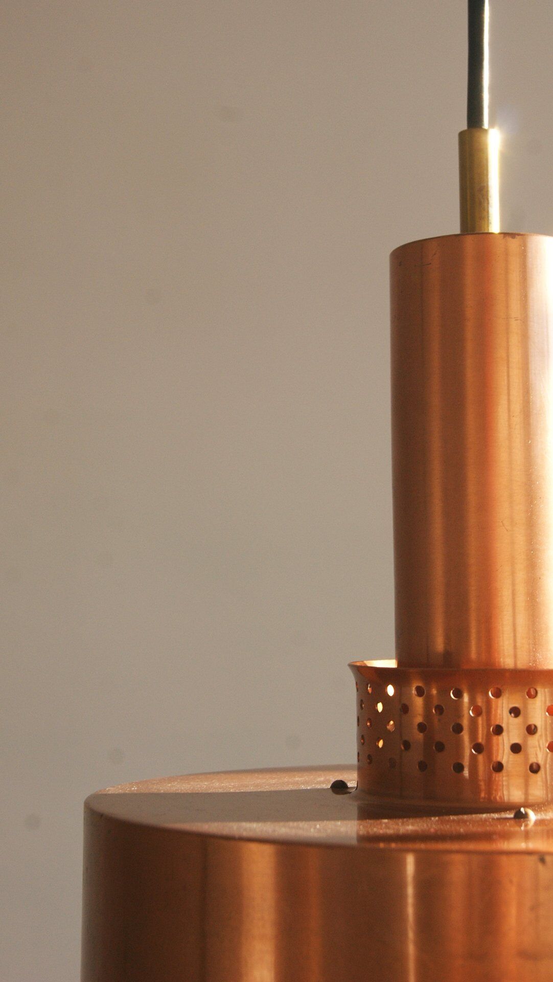 Copper T292 Ceiling Lamp by Hans-Agne Jakobsson for Hans-Agne Jakobsson Ab Markaryd, 1950s