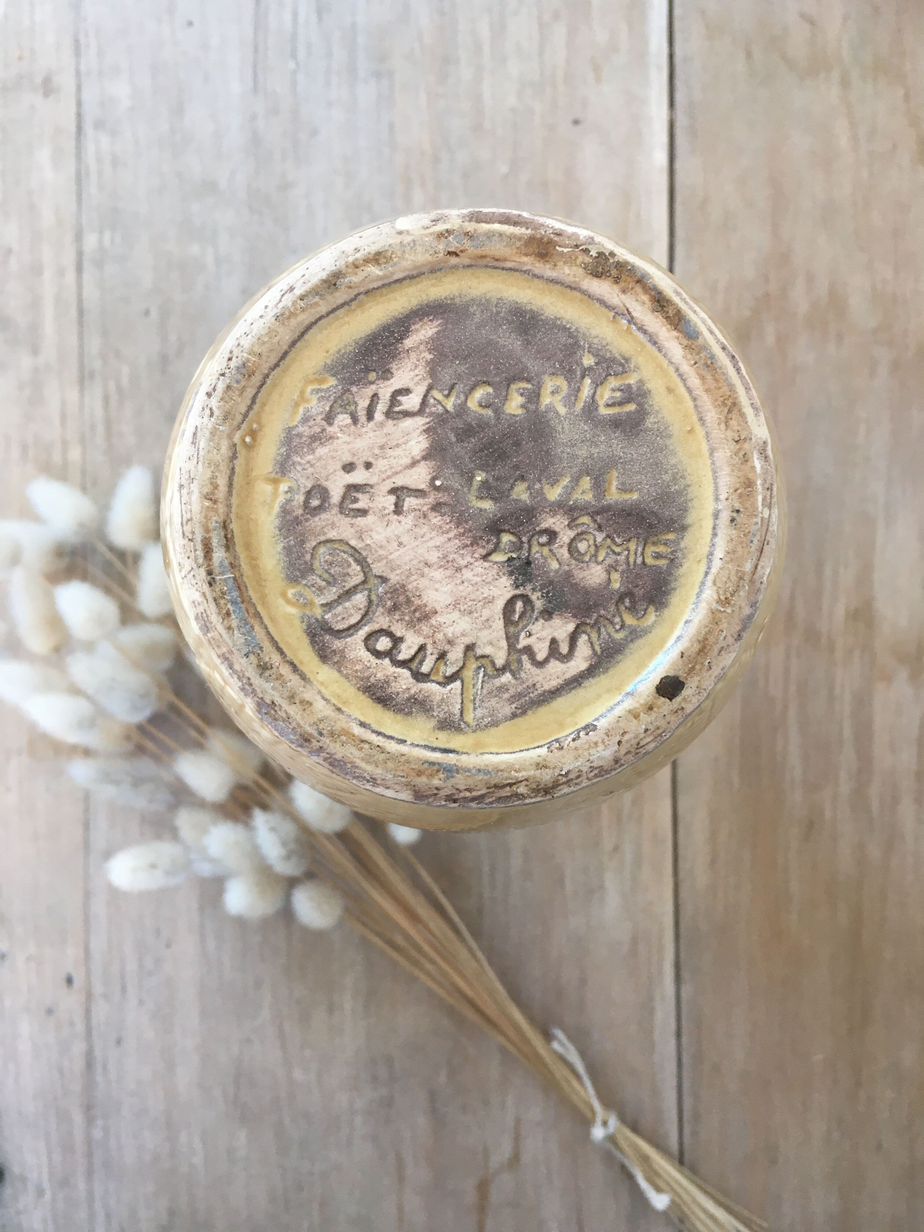 Vintage strawberry vase Le Poet-Laval
