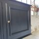 60s brutalist black sideboard