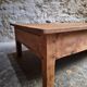 Table basse ancienne en chêne français – Table XXL de ferme du XIXe siècle