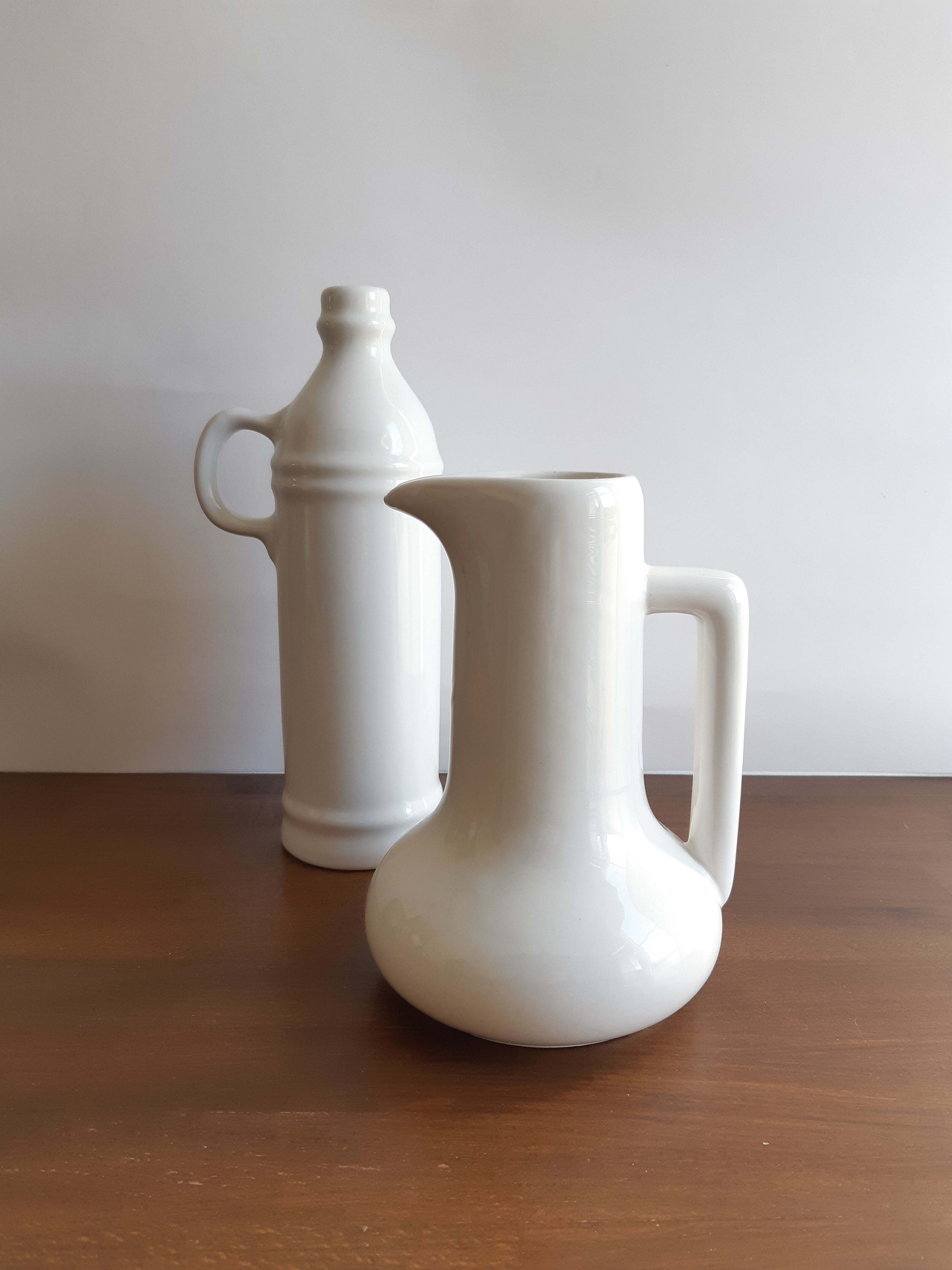 Vintage white decanter
