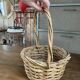 Small woven wicker basket