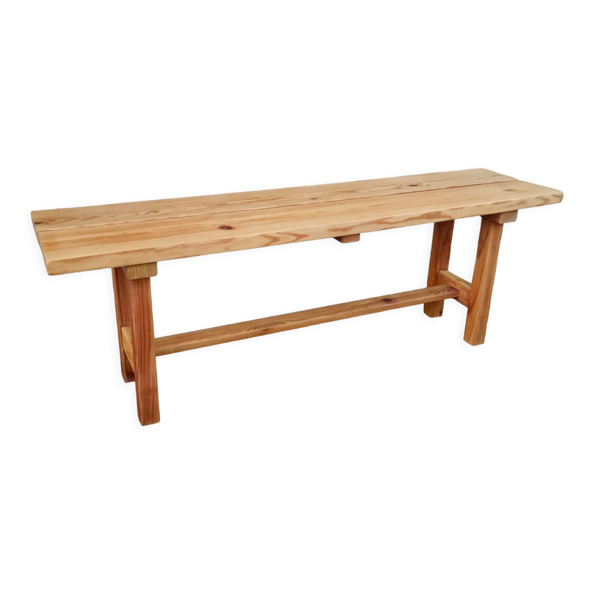 Natural pine bench 130 cm