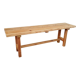Natural pine bench 130 cm