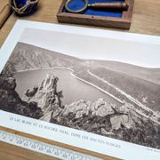 Le Lac Blanc, Hautes-Vosges, planche photo imprimée en 1942.