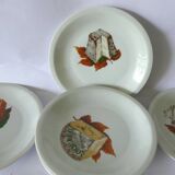 Assiettes à fromage porcelaine