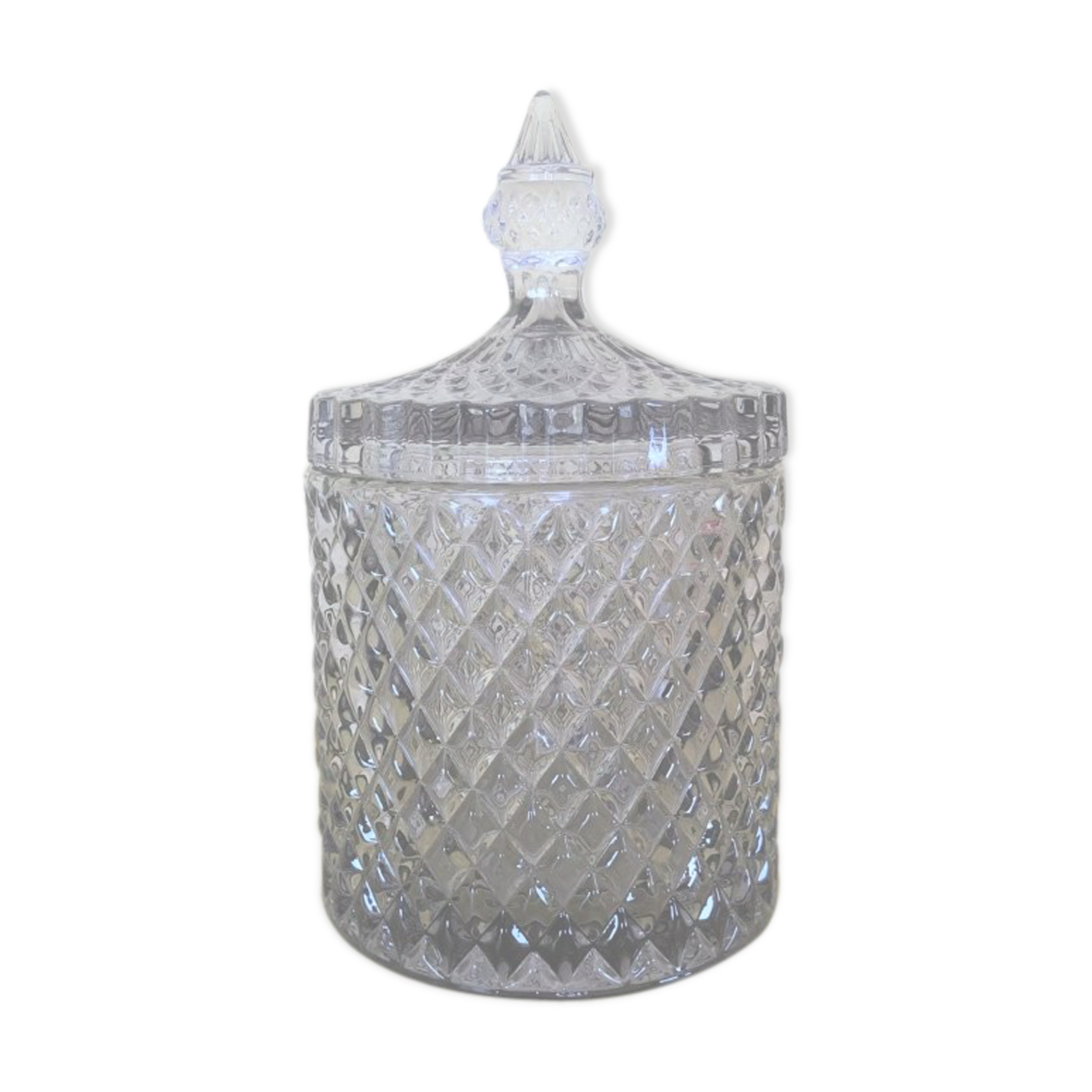 Chiseled glass candy